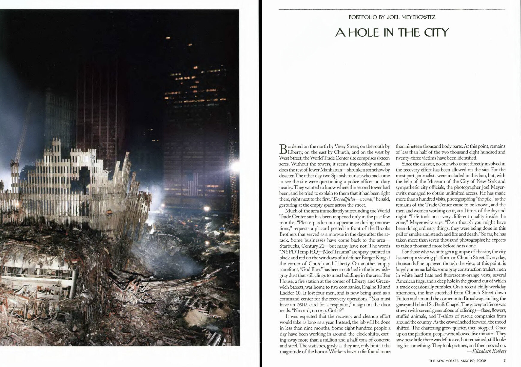Aftermath - World Trade Center — Joel Meyerowitz